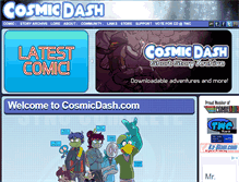 Tablet Screenshot of cosmicdash.com